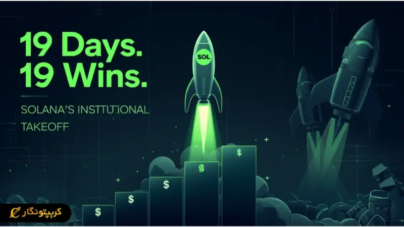 ورود بی‌وقفه سرمایه‌گذاران سازمانی به ETF سولانا؛ رکورد ۱۹ روزه شکسته شد