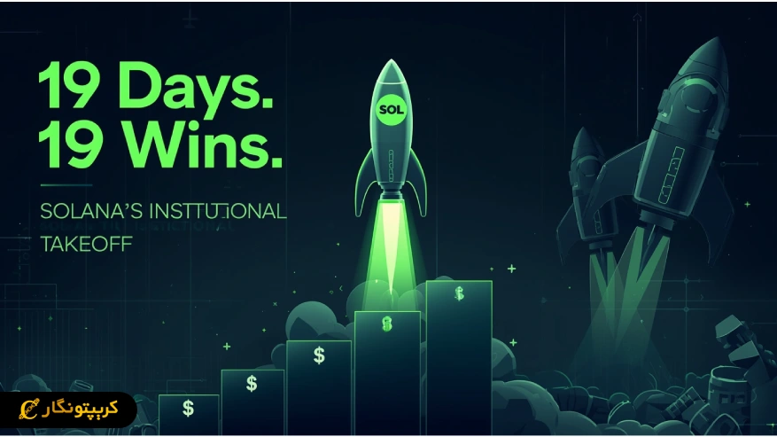 ورود بی‌وقفه سرمایه‌گذاران سازمانی به ETF سولانا؛ رکورد ۱۹ روزه شکسته شد