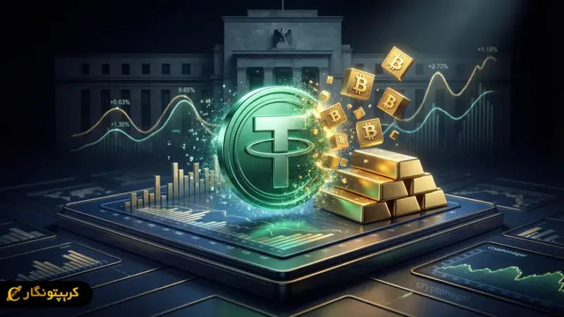 تتر با استراتژی جدیدش، بازار را به بازی بزرگ بیت کوین و طلا کشاند!