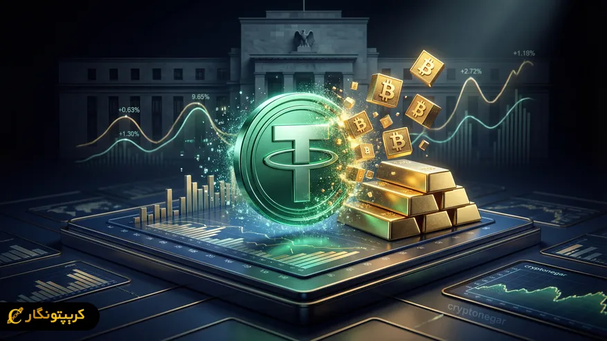تتر با استراتژی جدیدش، بازار را به بازی بزرگ بیت کوین و طلا کشاند!