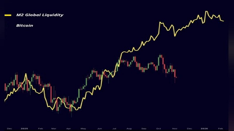 همبستگی بیت‌کوین و نقدینگی M2 معکوس شد؛ دلیل و چشم‌انداز بازار کریپتو