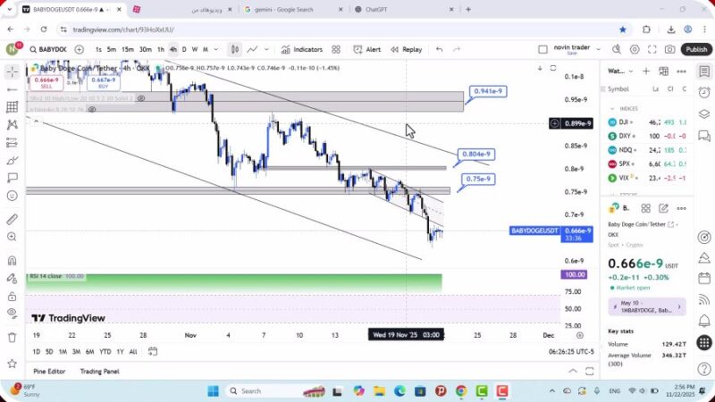 تحلیل بیبی دوج امروز 1 آذر 1404