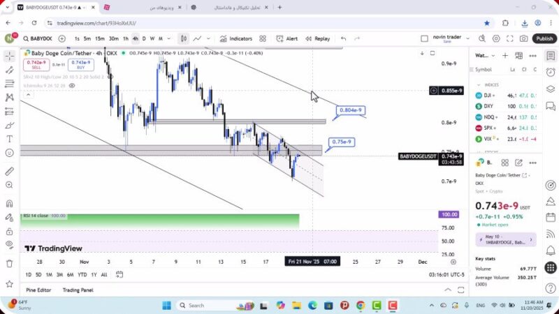 تحلیل بیبی دوج امروز 29 آبان 1404