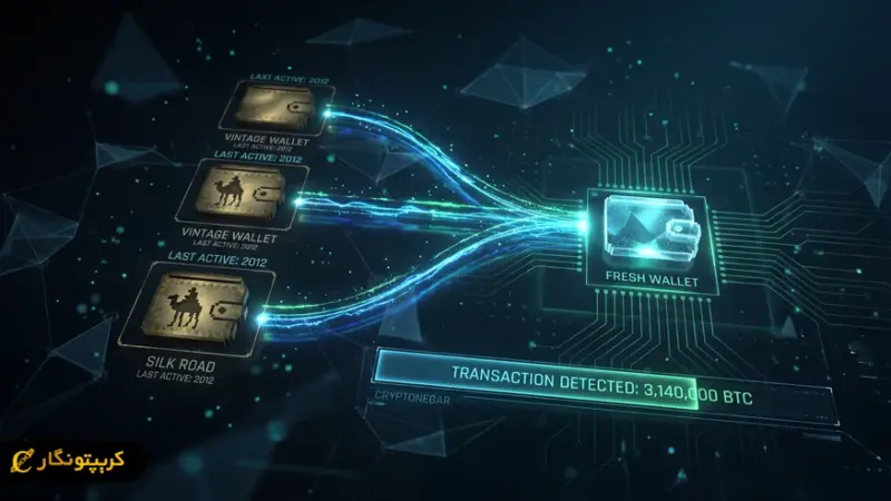 حرکتی عجیب در دنیای رمزارز؛ انتقال ۳.۱۴ میلیون دلار بیت کوین سیلک رود پس از سال‌ها سکوت!