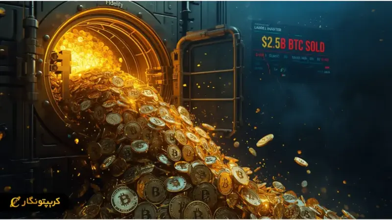فیدلیتی با فروش ۲.۵ میلیارد دلاری بیت‌کوین بازار را به لرزه درآورد!