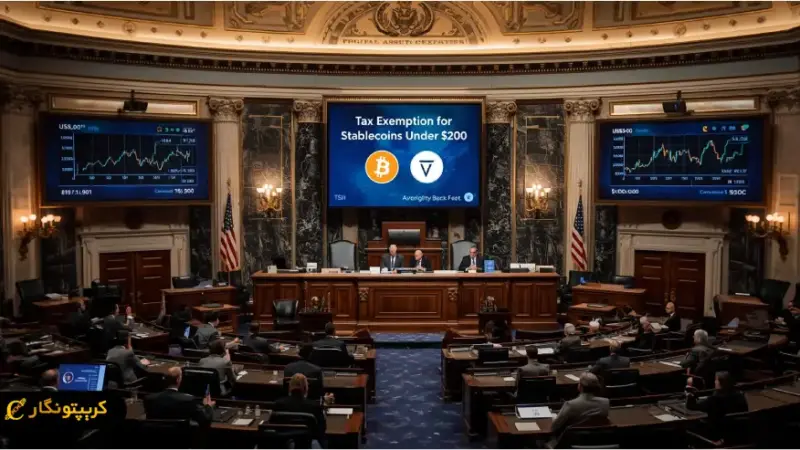 کنگره آمریکا در آستانه انقلاب مالی با معافیت مالیاتی تراکنش‌های کوچک استیبل کوین!