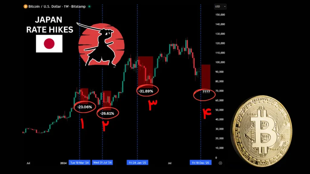 هشدار جدی ژاپن برای بیت‌کوین؛ سقوط قیمت تا مرز ۷۰ هزار دلار در راه است؟