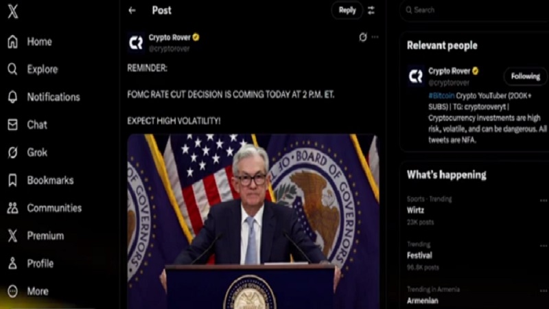 فقط چند ساعت تا تصمیم نرخ بهره؛ مسیر بعدی ریپل چه خواهد بود؟