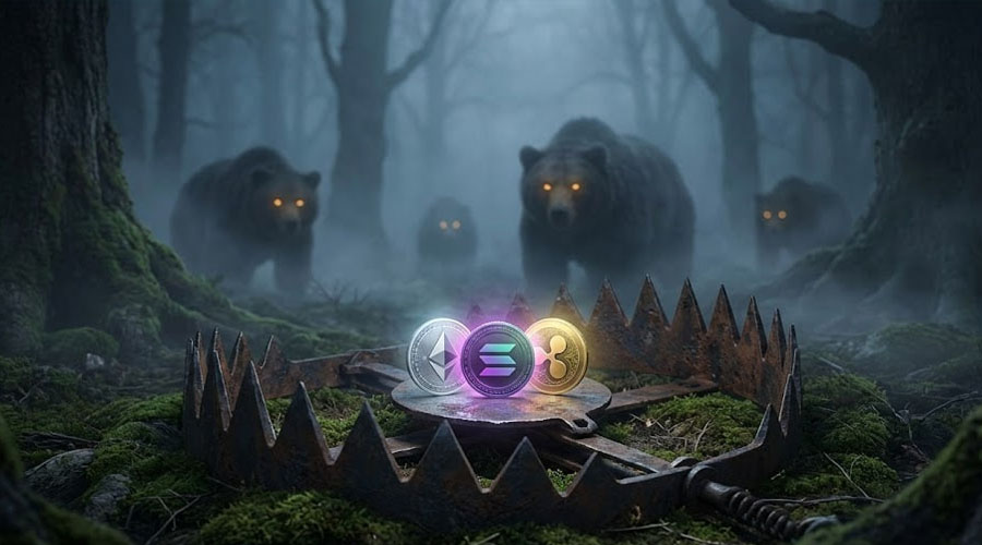 آیا خرس‌های بازار ارز دیجیتال در آستانه گرفتار شدن در تله ۵.۵ میلیارد دلاری هستند؟