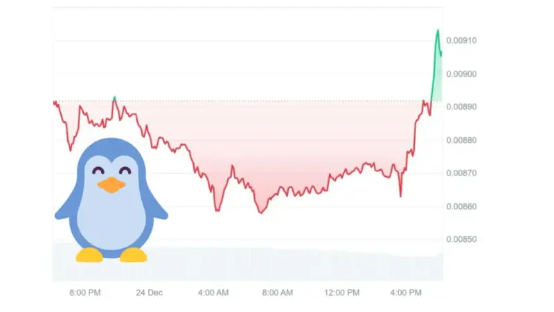 میم کوین پاجی پنگوئنز در خلاف جهت بازار ارز دیجیتال می‌درخشد!