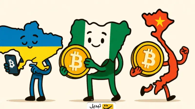 شگفتی‌آفرینی اوکراین، نیجریه و ویتنام در فتح بازار رمزارزها تا ۲۰۲۵!