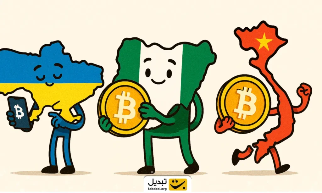 شگفتی‌آفرینی اوکراین، نیجریه و ویتنام در فتح بازار رمزارزها تا ۲۰۲۵!