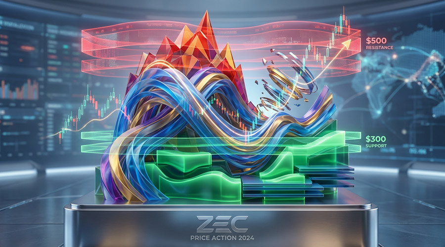 زی‌کش در تقاطع سرنوشت‌ساز؛ آیا قیمت ZEC به ۵۰۰ دلار می‌رسد یا سقوطی بزرگ در راه است؟