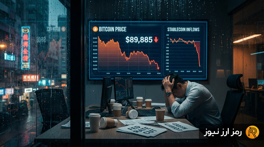 ریزش بیت‌کوین زیر ۹۰ هزار دلار؛ چرا کاهش نرخ بهره فدرال رزرو تاثیری نداشت؟