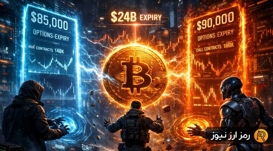 انقضای ۲۴ میلیارد دلار آپشن بیت‌کوین؛ معرکه نفس‌گیر قیمت در مرز ۸۵ تا ۹۰ هزار دلار!