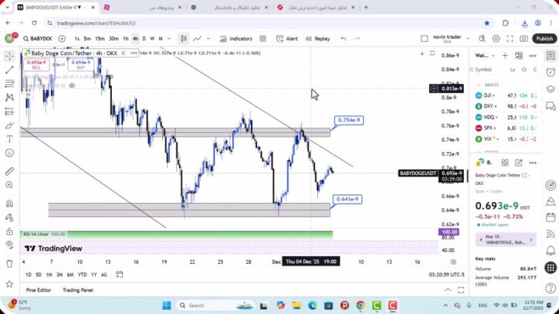 تحلیل بیبی دوج امروز 16 آذر 1404