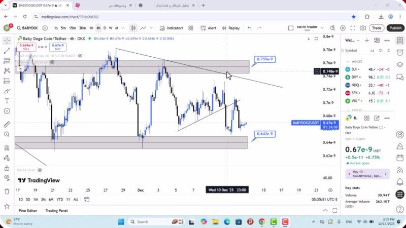 تحلیل بیبی دوج امروز 22 آذر 1404