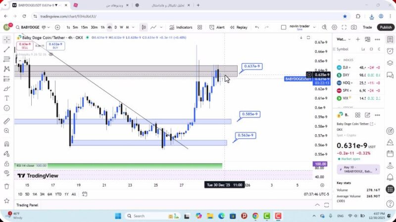 تحلیل بیبی دوج امروز 9 دی 1404