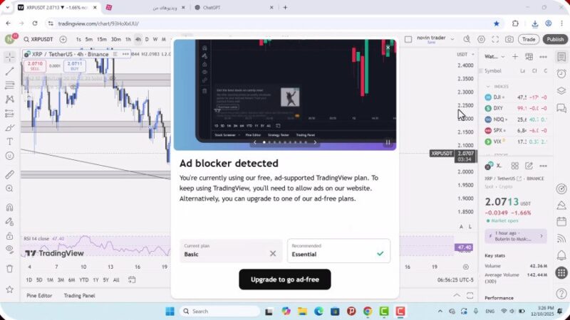 تحلیل ریپل امروز 19 آذر 1404