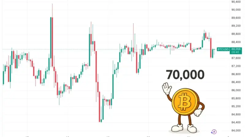بیت‌کوین در دو راهی حساس؛ سقوط به ۷۰ هزار دلار یا جهش شگفت‌انگیز تا ۱۰۰ هزار؟
