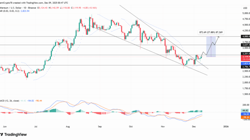 نهنگ‌های بزرگ در اتریوم دست به خرید زدند؛ آیا روند صعودی بازمی‌گردد؟