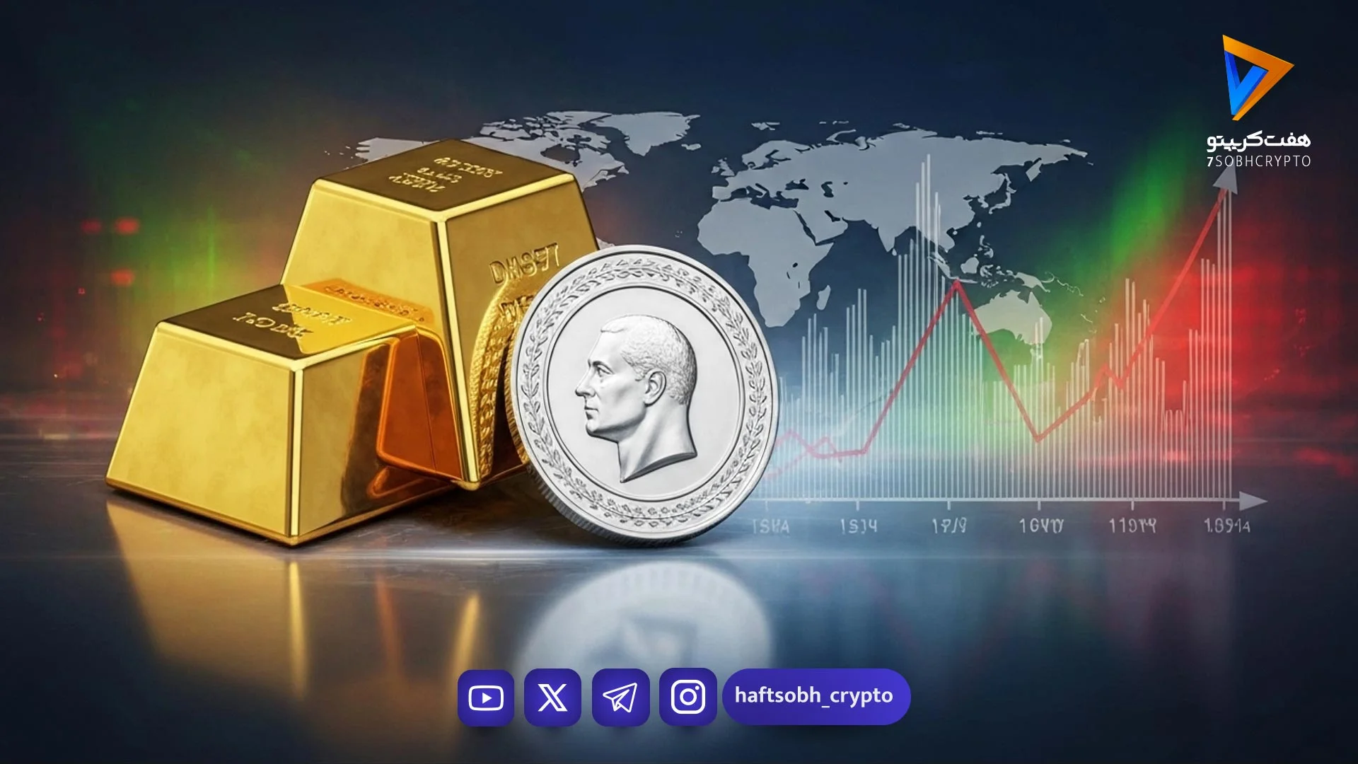 سقوط ۴ درصدی طلا در بازارهای جهانی