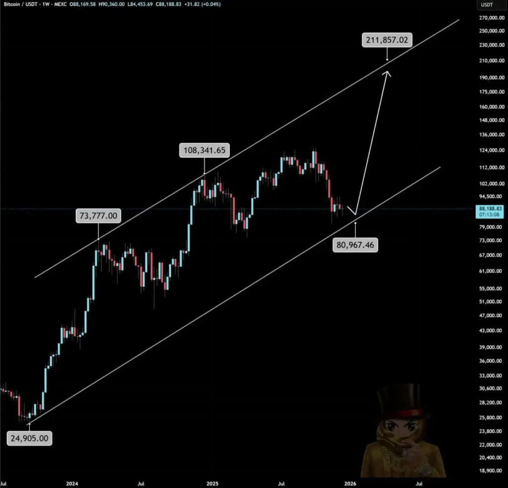 آیا بیت‌کوین در ۲۰۲۶ به سقف تاریخی ۲۱۰ هزار دلار می‌رسد؟ نگاهی به پیش‌بینی جنجالی تحلیل‌گر مشهور
