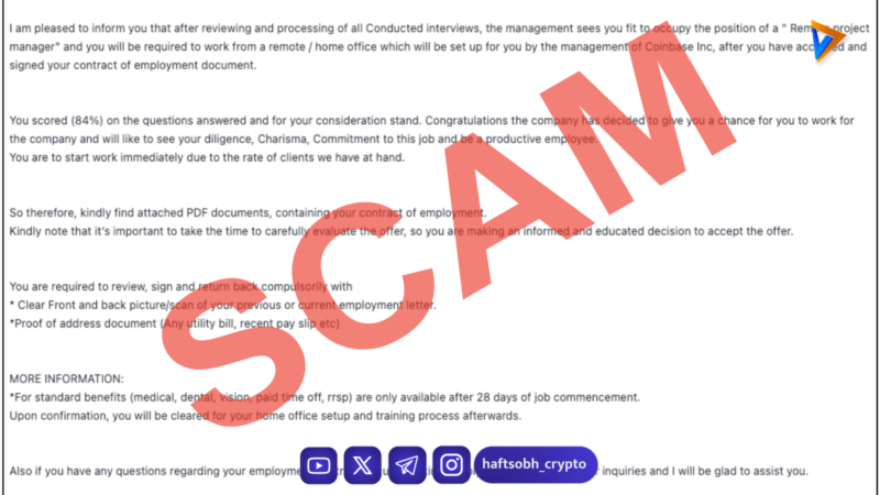 کلاهبرداری با جعل هویت کوین‌بیس؛ ۲ میلیون دلار به سرقت رفت!