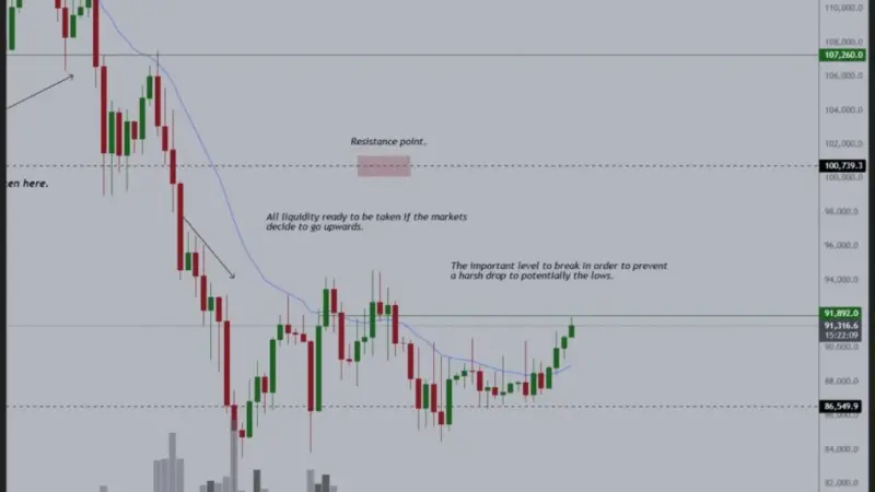 مایکل ون‌د پوپه: بیت‌کوین در آستانه فتح مقاومت کلیدی ۱۰۰ هزار دلار است!