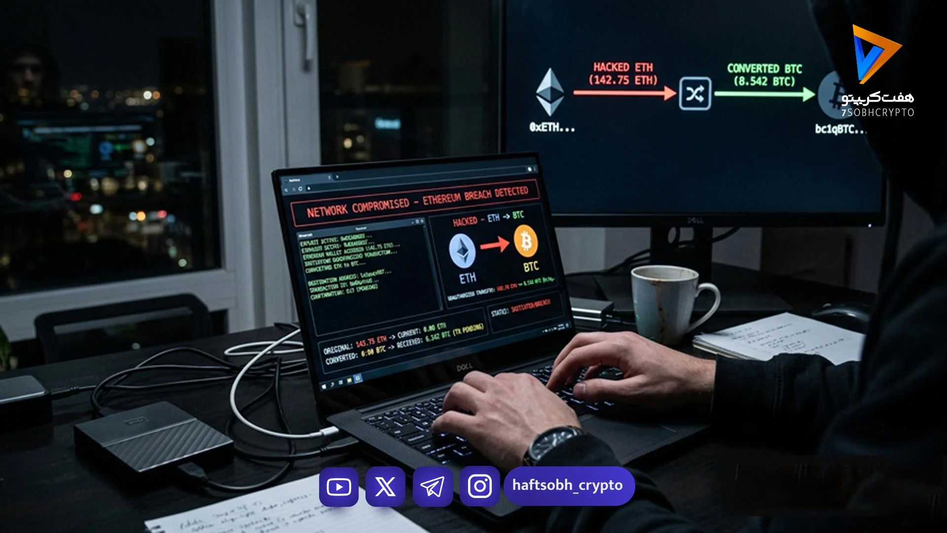 عملیات ضربتی هکر KelpDAO: تبدیل ۷۵ هزار اتریوم به بیت‌کوین در ۳۶ ساعت - اخبار ارز دیجیتال